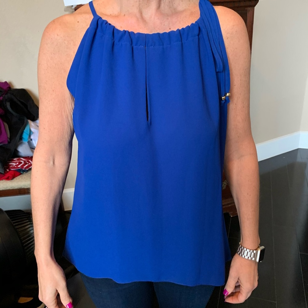 Veronicam royal blue top. Size small.